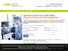 Tablet Screenshot of agentursuche.com